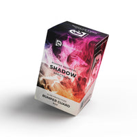 Front-facing view of the Dragonscale Shadow Spectrum bumper booster box, featuring a display packaging box for 10-pack PSA bumper guards.