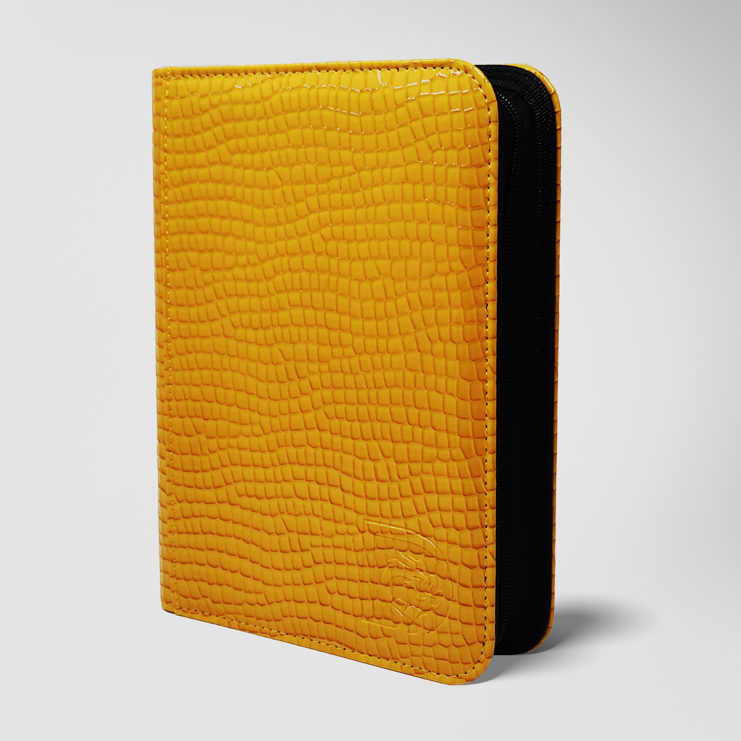 DRAGONSCALE Dragon-Z4 Premium Leather Trading Card Binder Album (Yellow Scales)