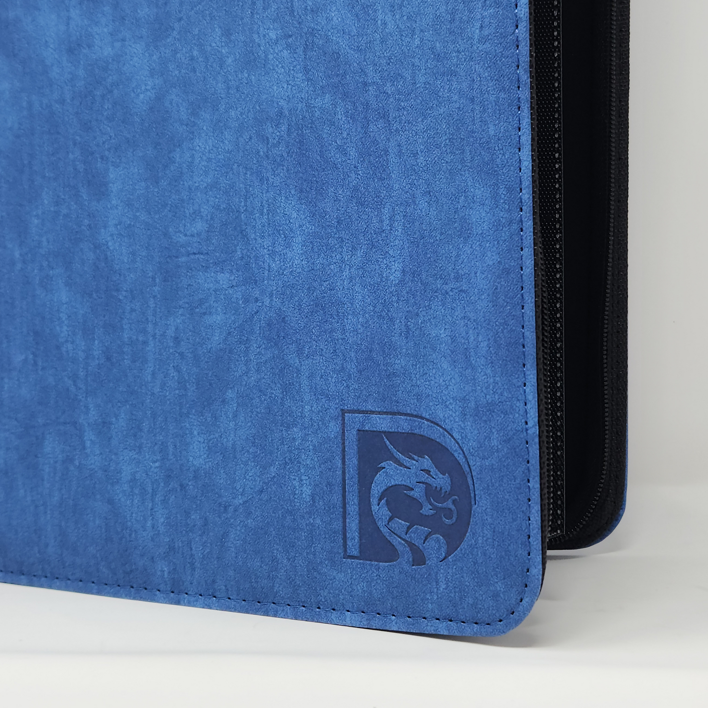 DRAGONSCALE Dragon-Z9 Premium Leather Trading Card Binder Album (Aqua Blue)