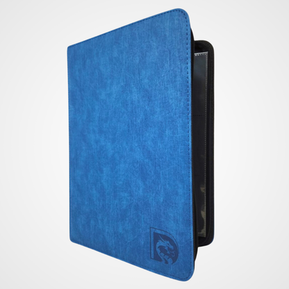 DRAGONSCALE Dragon-Z9 Premium Leather Trading Card Binder Album (Aqua Blue)