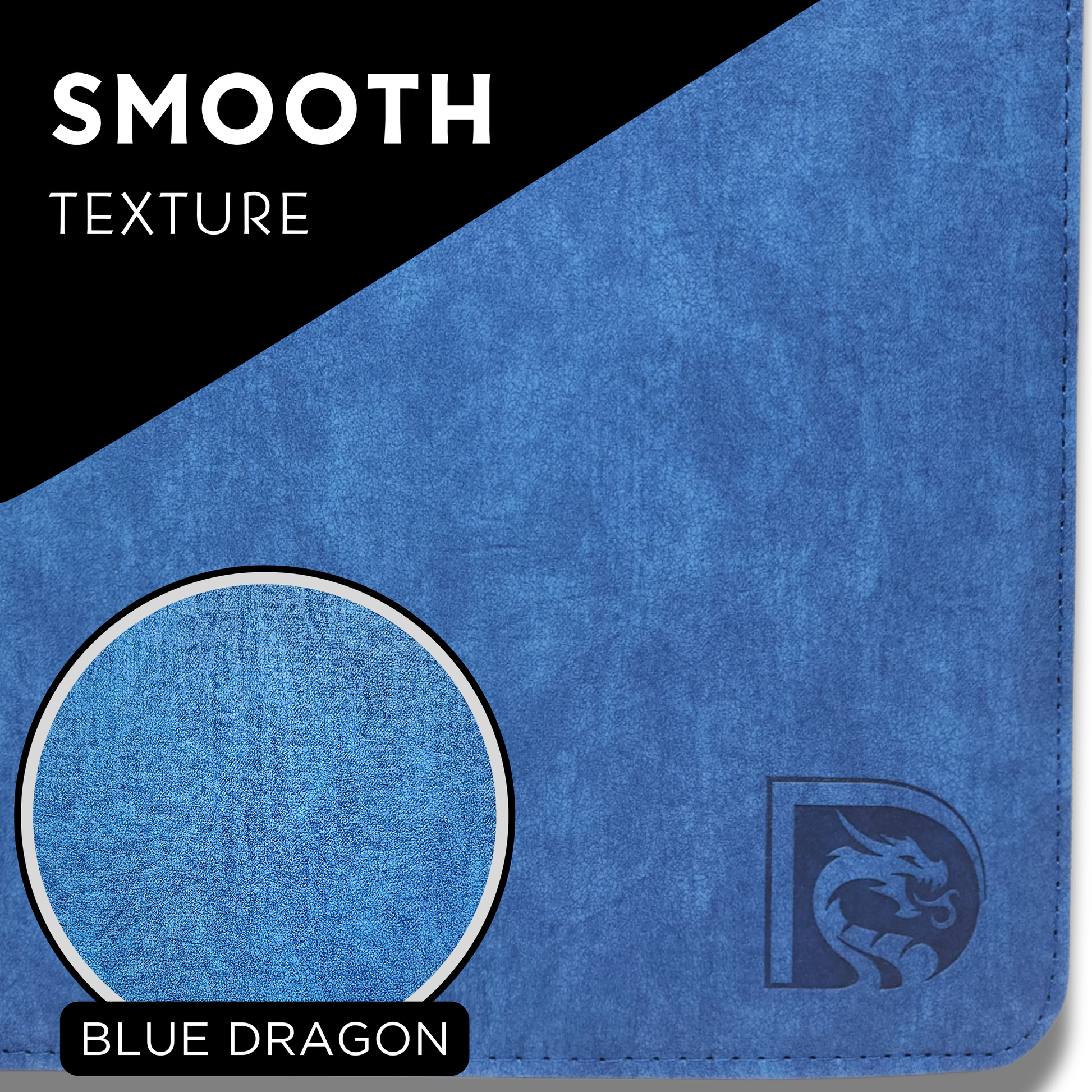 DRAGONSCALE Dragon-Z9 Premium Leather Trading Card Binder Album (Aqua Blue)