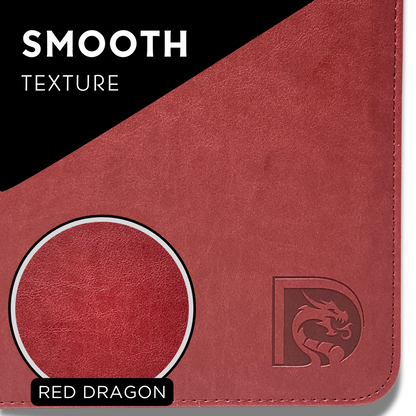 DRAGONSCALE Dragon-Z9 Premium Leather Trading Card Binder Album (Blood Red)