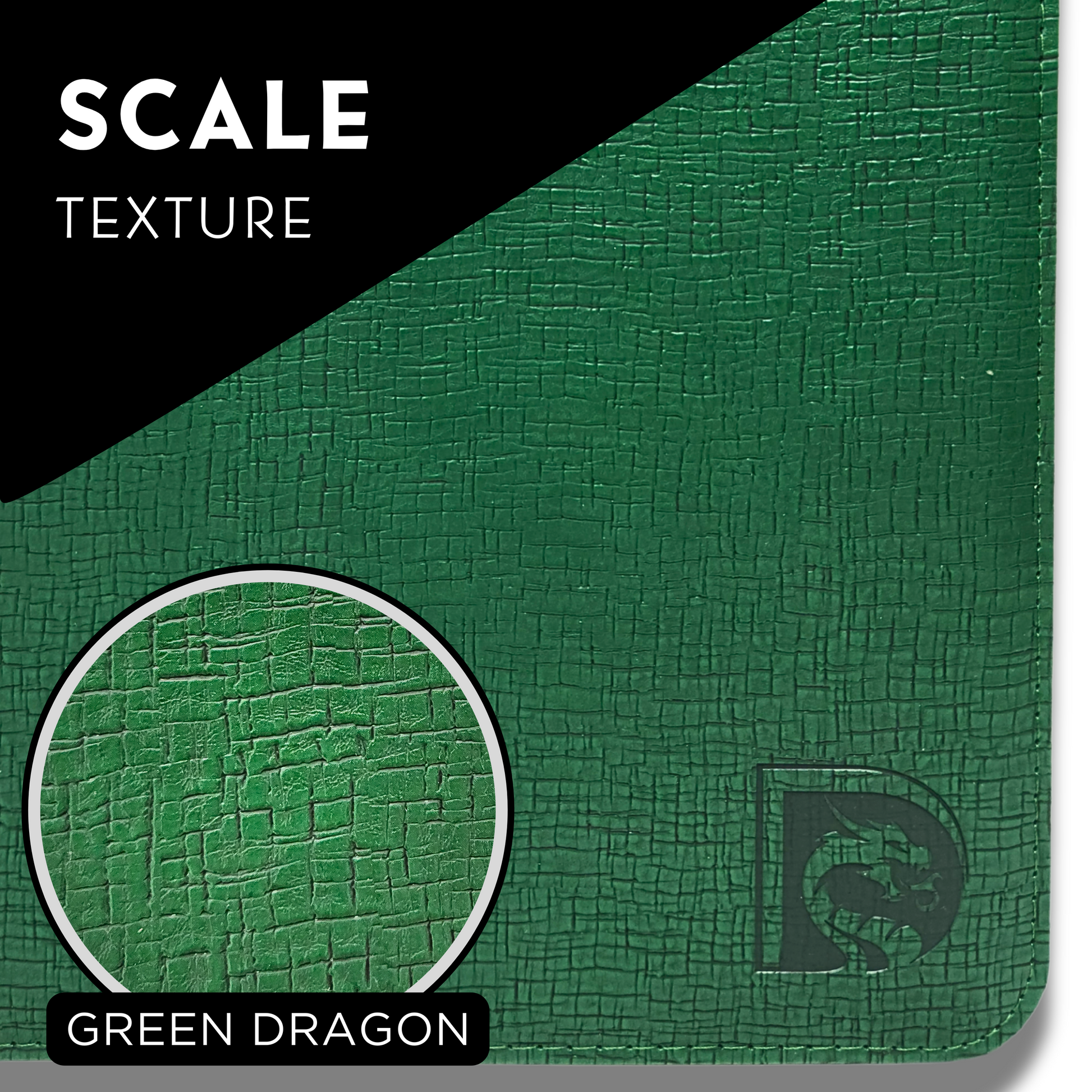 DRAGONSCALE Dragon-Z9 Premium Leather Trading Card Binder Album (Gaia Green)