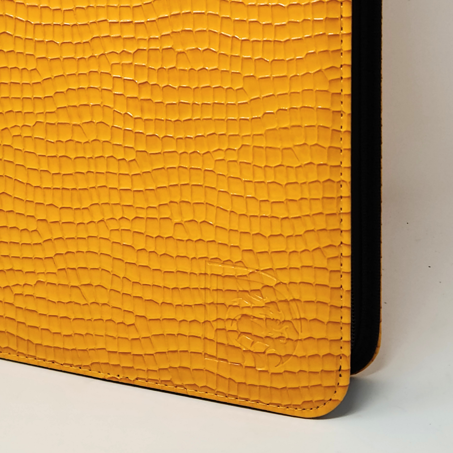 DRAGONSCALE Dragon-Z9 Premium Leather Trading Card Binder Album (Yellow Scales)