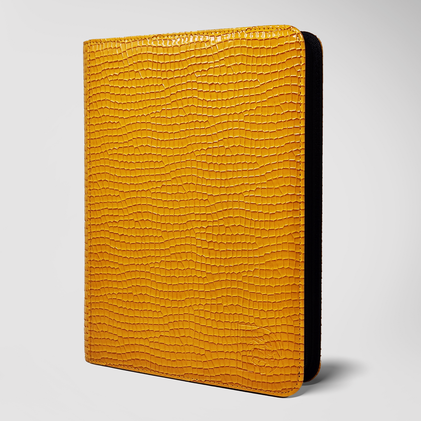 DRAGONSCALE Dragon-Z9 Premium Leather Trading Card Binder Album (Yellow Scales)