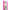 Close up logo zoom view of a PSA slab in Solid Pink Dragonscale bumper guard, featuring a Espeon Neo Genesis PSA 10 Pokemon card.