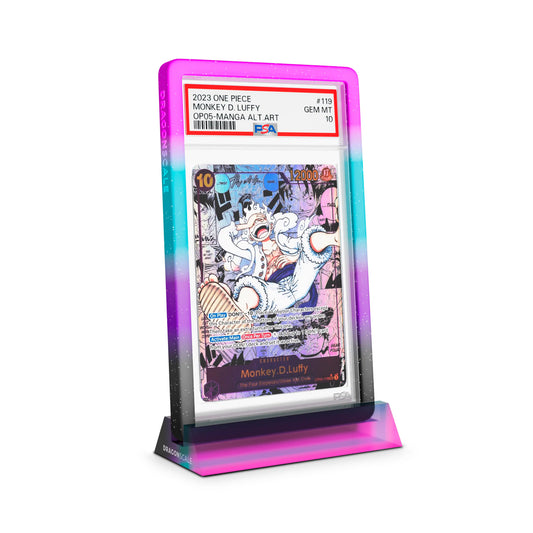 Wyrmshard Small Neotokyo Acrylic Display Stand Featuring Monkey D. Luffy Manga Alternate Art OP05-119 PSA 10 – Dragonscale Supplies