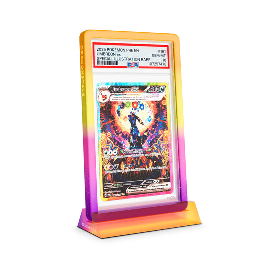 Wyrmshard Small Supernova Acrylic Display Stand Featuring Umbreon Ex Prismatic Evolution PSA 10 – Dragonscale Supplies