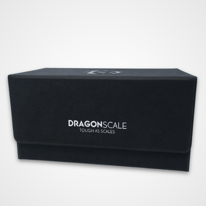 DRAGONSCALE X3R-Ultimate Premium Leather Graded Card Slab Case (Obsidian Black)